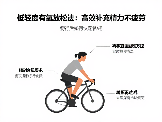 骑行后如何快速恢复？低强度有氧放松法，高效补充精力不疲劳