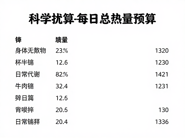 科学控热,体重管理人群如何计算每日总热量预算