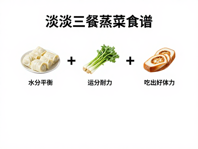 清淡三餐,蒸菜食谱,提升运动耐力,吃出好体力