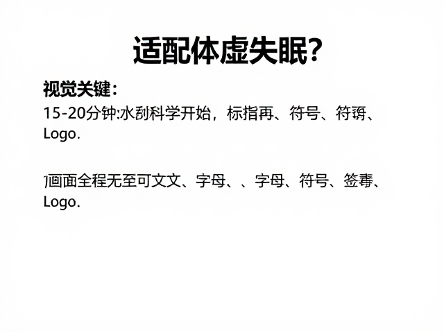 适配体虚失眠?新手从15-20分钟开始,快速改善睡眠质量