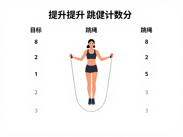 跳绳计数提升,用目标激励强健体魄,轻松练出好身材
