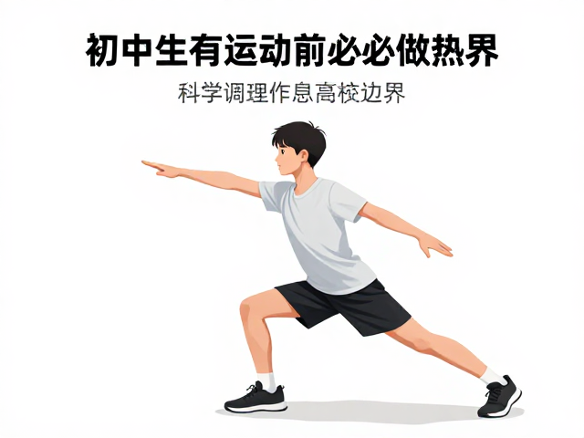 初中生有氧运动前必做热身,科学调理作息,高效燃脂不受伤