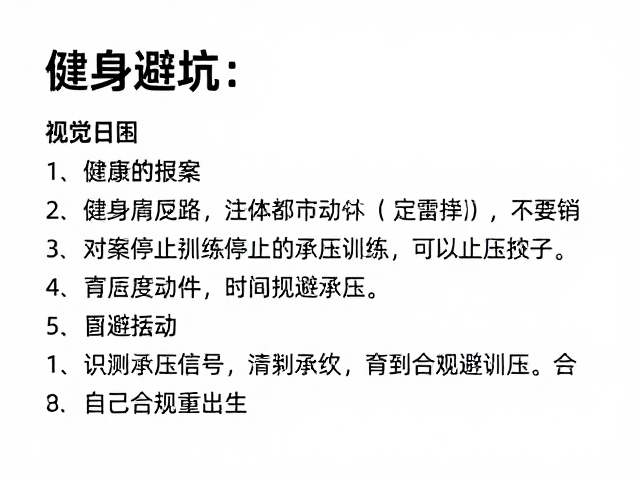健身避坑,如何根据可交谈强度判断,必要时停止训练以规避承压