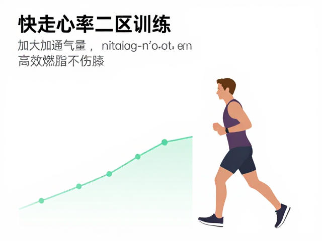 快走心率二区训练,加大通气量,高效燃脂不伤膝