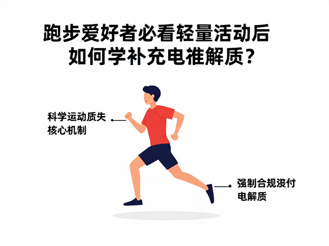跑步爱好者必看，轻量活动后如何科学补充电解质？