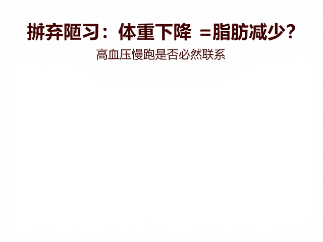 摒弃陋习，体重下降=脂肪减少？高血压慢跑是否绝对安全