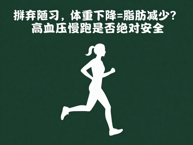 摒弃陋习，体重下降=脂肪减少？高血压慢跑是否绝对安全
