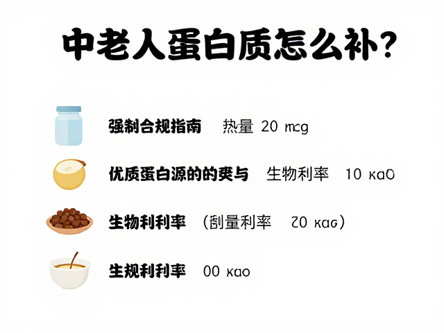 中老年人蛋白质怎么补?热量测算指南,精准营养不踩坑