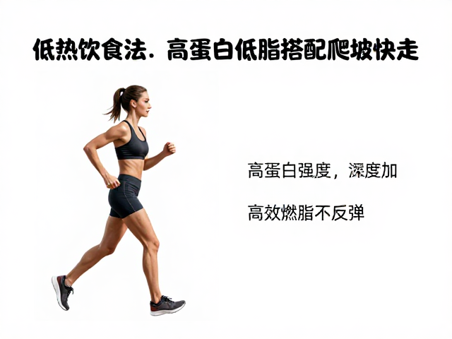 低热进食法,高蛋白低脂搭配爬坡快走,高效燃脂不反弹