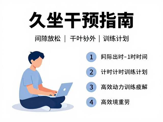 久坐干预指南,间隙放松与计时训练计划,高效缓解疲劳