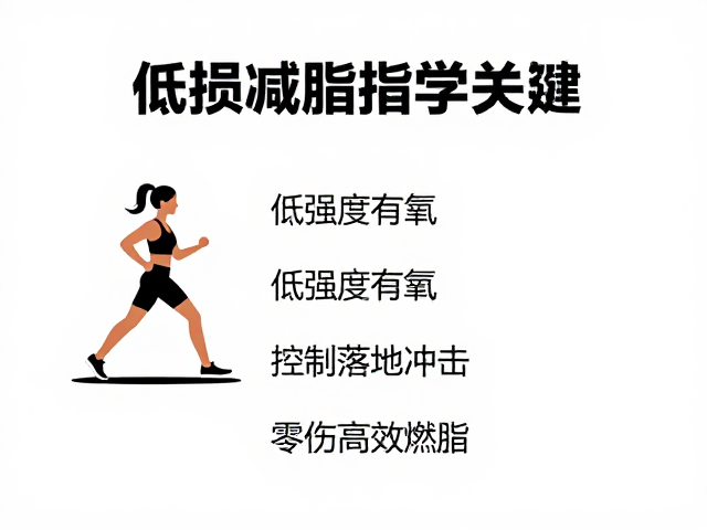 低损减脂指南,低强度有氧,控制落地冲击,零伤高效燃脂