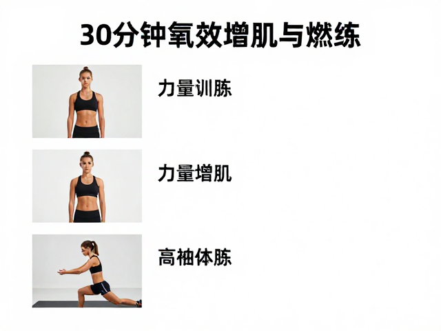30分钟有氧,力量训练,高效增肌与燃脂的锻炼侧重指南