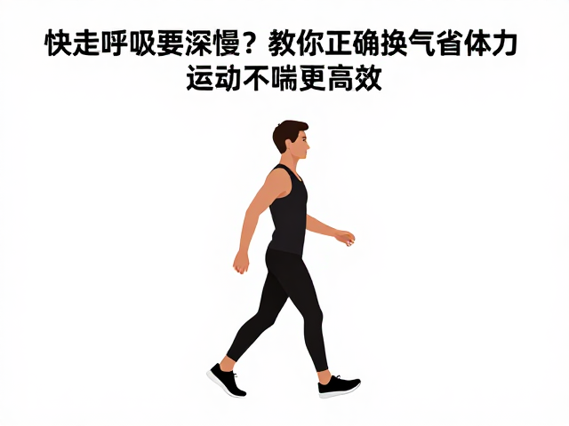 快走呼吸要深慢？教你正确换气省体力，运动不喘更高效