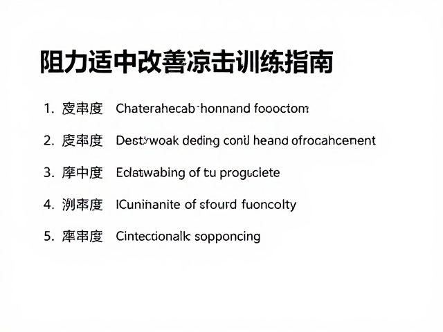 阻力适中,改善关节活动度,康复期低冲击训练指南