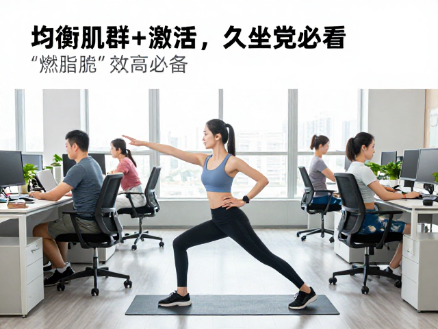 办公室轻运动，均衡肌群激活，燃脂效率高，久坐党必看