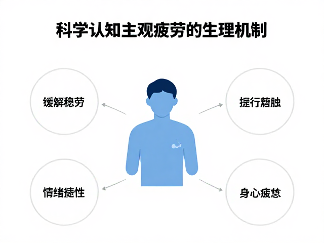 缓解主观疲劳感低,提升情绪稳定性,舒缓身心疲惫