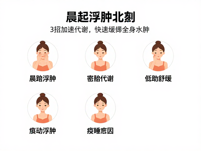 晨起浮肿严重?3招加速代谢,快速缓解全身水肿