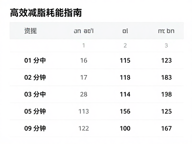 跑步配速换算与碳水摄入对照,高效减脂耗能指南