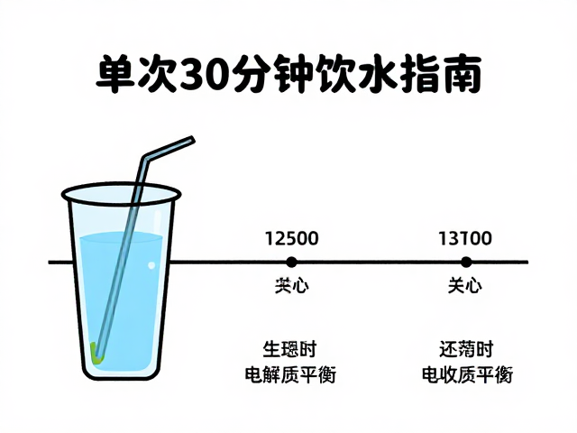 单次30分钟饮水指南，时长换算与电解质平衡，健康补水全解析