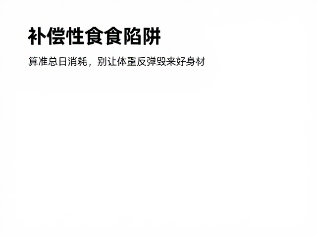 运动后随意加餐？算准总日消耗，别让体重反弹毁了好身材