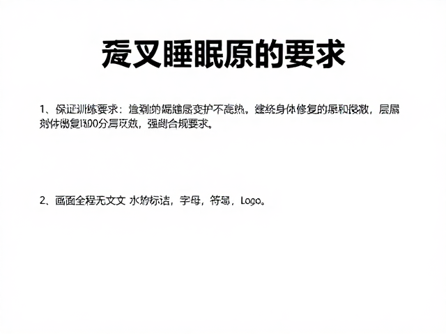 交叉训练替代,保证睡眠营养,浅层修护更高效