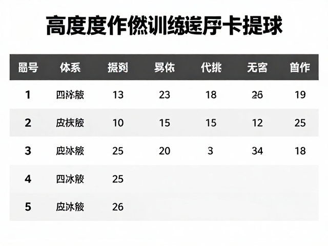 高强度动作循环,节奏紧凑提升代谢,高效燃脂训练指南