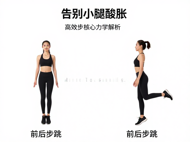 告别小腿酸胀!前后步跳高效燃脂的正确发力姿势