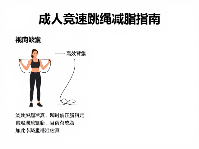 成人竞速跳绳减脂指南,高效燃脂与卡路里精准估算