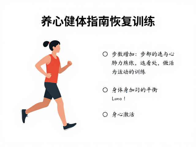 养心健体指南，通过步数增加与心肺功能恢复训练，激活身体活力