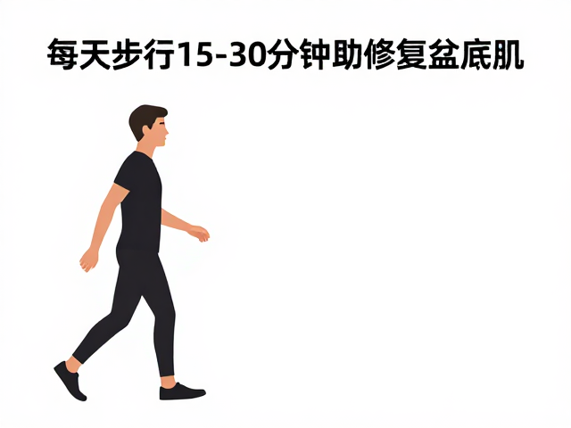每天步行15-30分钟助修复盆底肌,低强度步行法