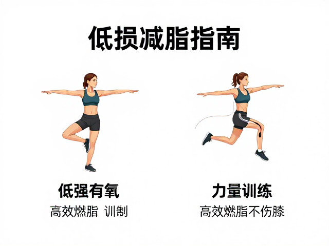 低损减脂指南,低强度有氧结合力量训练,高效燃脂不伤膝