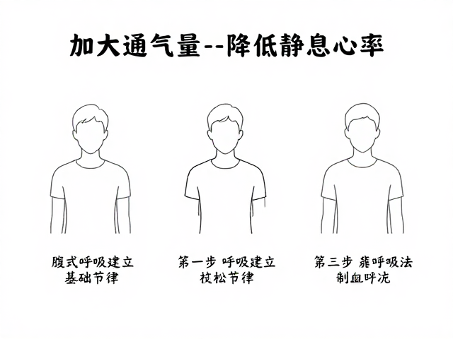 加大通气量降低静息心率,3步呼吸放松法,快速缓解焦虑