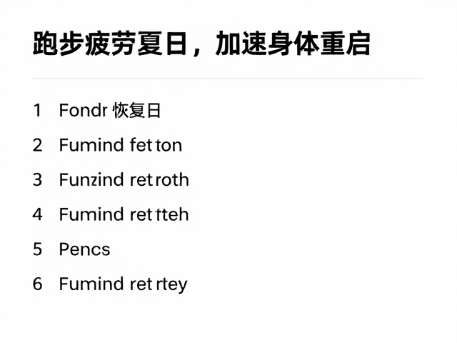 跑步耗能与主观疲劳,科学安排恢复日,加速身体重启