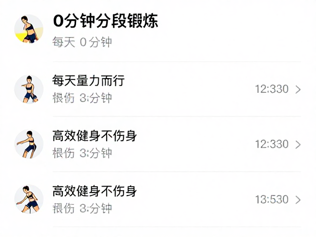 每次30分钟分段锻炼,量力而行,高效健身不伤身