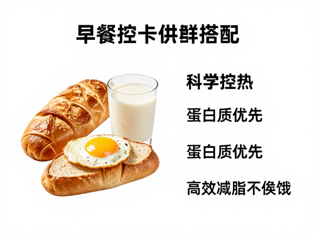 早餐控卡搭配，科学控热，蛋白质优先，高效减脂不挨饿