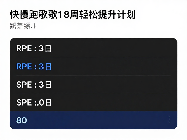 快慢跑间歇,RPE评分,8周科学提升计划,轻松突破跑步瓶颈