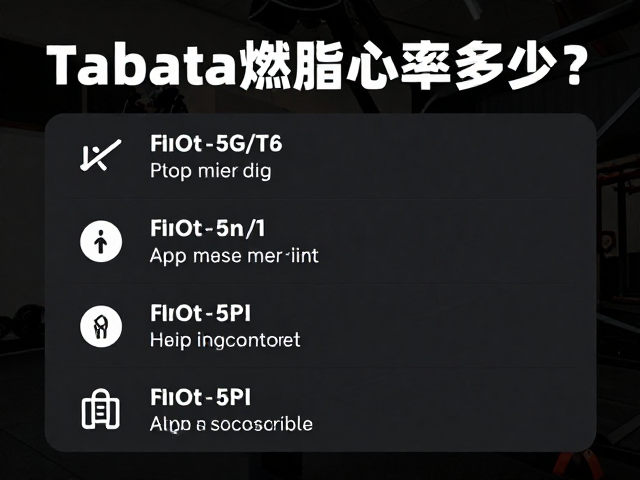 Tabata训练燃脂心率多少?耗时简短高效减脂攻略