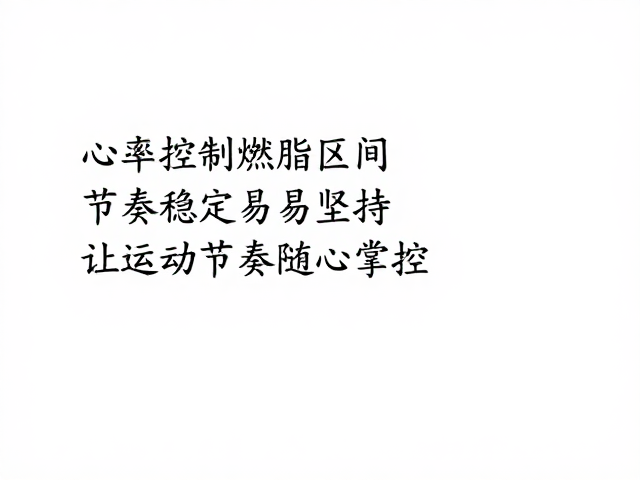 心率控制在燃脂区间,节奏稳定易坚持,让运动节奏随心掌控