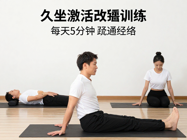 久坐办公族改善僵硬，3个久坐激活训练，每天5分钟疏通经络