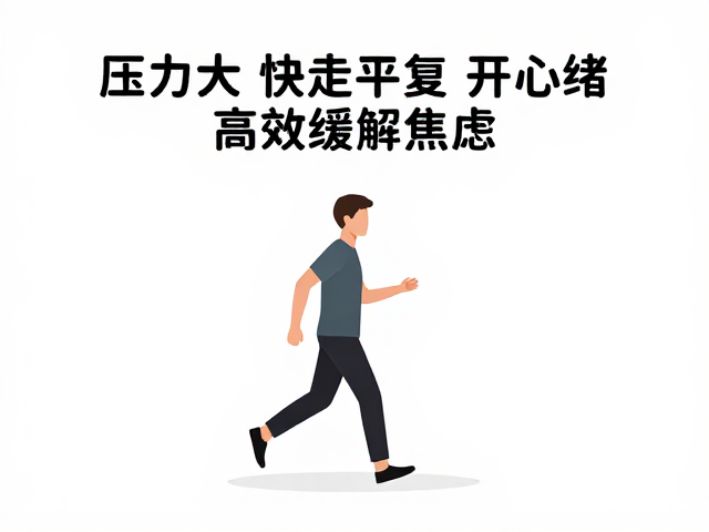 压力大上班族必看,每天快走平复心绪,高效缓解焦虑