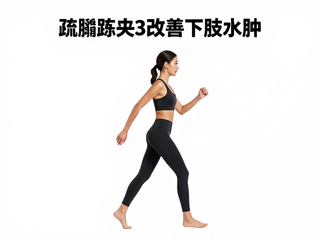 快走，后踢腿疏通循环，3招改善下肢水肿，加速代谢超有效