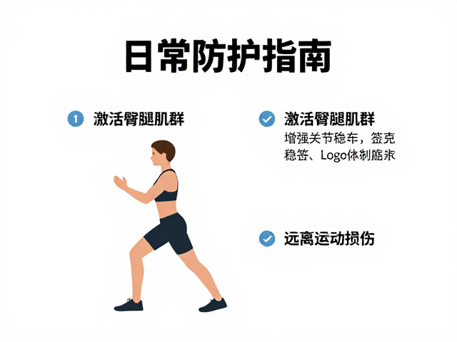 日常防护指南,激活臀腿肌群,增强关节稳定性,远离运动损伤