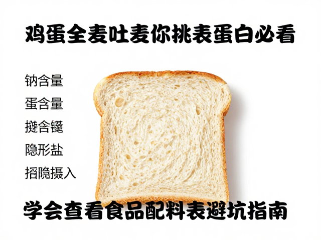 鸡蛋全麦吐司怎么挑?补充蛋白必看,学会查看食品配料表避坑指南