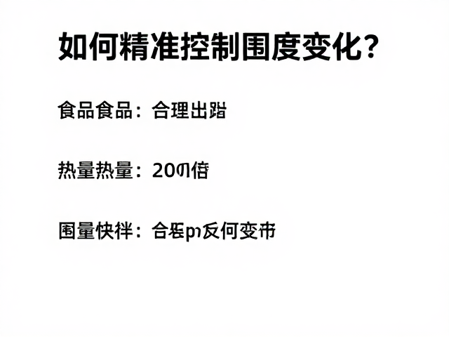 少加工食品，合理分配热量，如何精准控制围度变化？