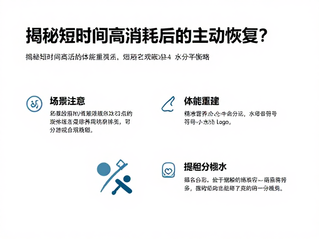 短时耗能下如何主动恢复？揭秘短时间高消耗后的体能重建法