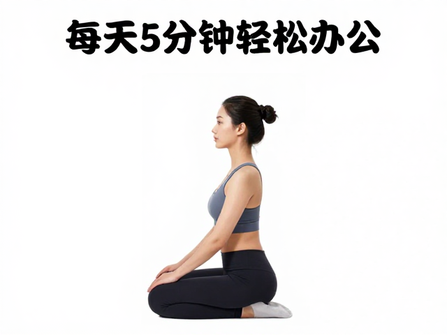 打卡挑战,坐姿抬膝舒缓肩颈,每天5分钟轻松办公