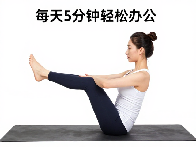 打卡挑战,坐姿抬膝舒缓肩颈,每天5分钟轻松办公