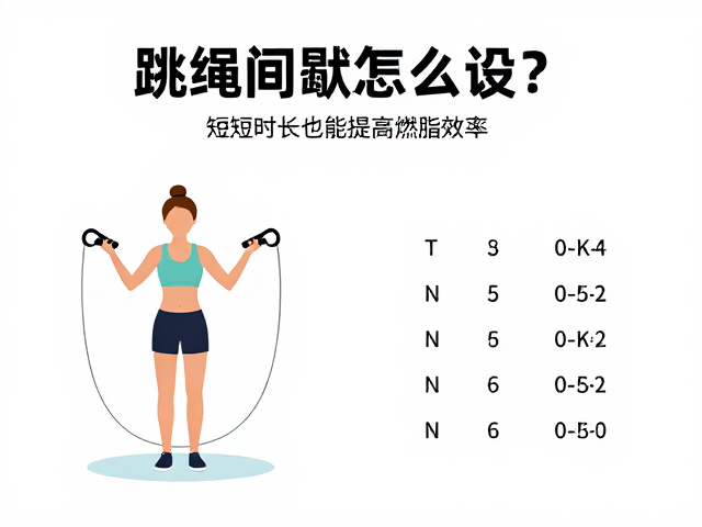 跳绳间歇怎么设？缩短时长也能提高燃脂效率