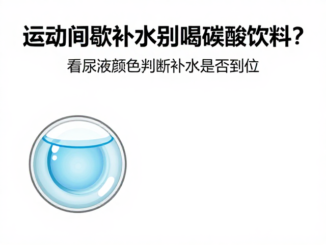 运动间歇补水别喝碳酸饮料？看尿液颜色判断补水是否到位