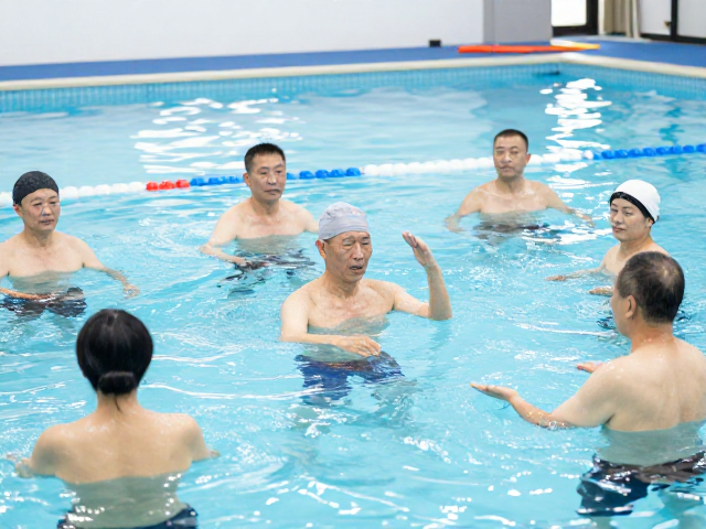 中老年健身必看,团体水中循环训练如何呵护关节健康